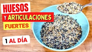 Solo 1 AL DÍA para HUESOS FUERTES y ARTICULACIONES SALUDABLES Aliviar DOLORES y Contra Osteoporosis [upl. by Muscolo]