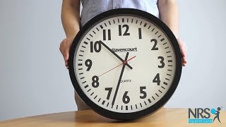 Large Easy To See 14 inch Wall Clock Review [upl. by Yahsat499]