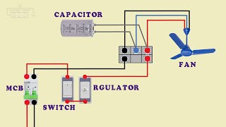 ceiling fan capacitor connection diagram [upl. by Davina447]