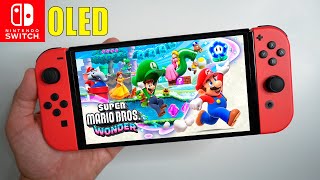 Super Mario Bros Wonder OLED Nintendo Switch Gameplay [upl. by Urial]