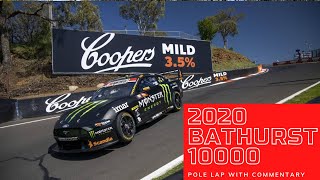 2020 Supercheap Auto Bathurst 1000 Pole Lap with Cam Waters 2035 [upl. by Nilam934]