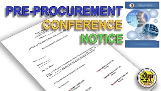 PREPROCUREMENT CONFERENCE NOTICE  BARANGAY ACCOUNTING [upl. by Irahk]