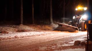 Volvo L50C amp L60F Snowplow  Luleå Sweden [upl. by Ardekahs]