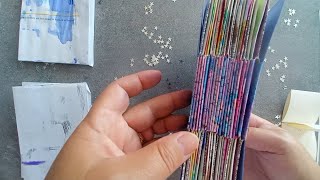 Comment faire un carnet junk journal  art journal sans reliure cousue [upl. by Ytineres]