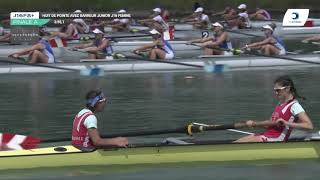 Championnat de France J16 Bateaux longs Libourne 2019  Finale du huit barré femmesJ16F8 [upl. by Windzer]