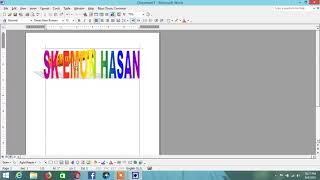 how to do Insert Word Art microsoft word [upl. by Drannel708]