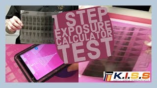 How to use 1 Step Kiwo Screen Print Exposure Calculator to quickly find the Perfect exposure time [upl. by Acinomaj]