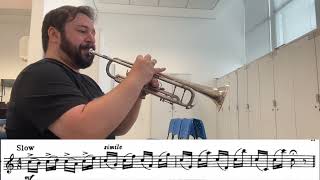 Trumpet Etude  Schlossberg INTERVALOS  Tassio Furtado [upl. by Markland]