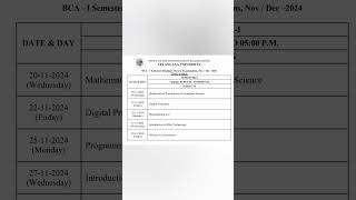 TU Degree I III amp V Semester Exams Timetable Nov 2024 amp Important Questions [upl. by Greenlee]