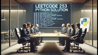 leetcode 253  meeting rooms   python solution [upl. by Dlareg492]