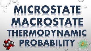 MICROSTATE MACROSTATE AND THERMODYNAMIC PROBABILITY [upl. by Ysirhc325]