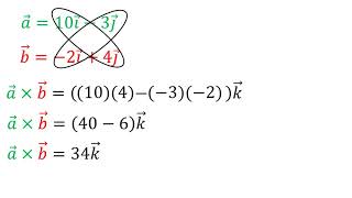 Producto cruz de dos vectores en R2  Ejemplo 1 [upl. by Robin]