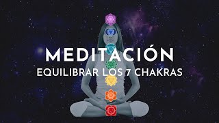 🔸Meditación ACTIVAR y EQUILIBRAR los 7 CHAKRAS 🕉 35 minutos Gabriela Litschi [upl. by Aikym]