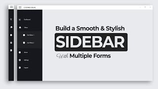 StepbyStep Guide to Building a Smooth and Stylish Sidebar in Windows Form using C [upl. by Barrington289]