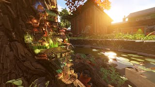 Oak Tree Base 🍁 Grounded 🍂 Speed Build [upl. by Oirasec]