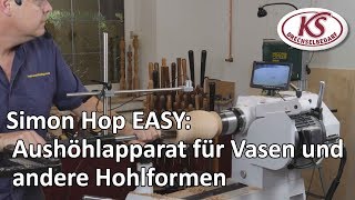 Perfekte Hohlformen drechseln mit dem Simon Hope Aushöhlapparat  mit Untertitel [upl. by Jemma]