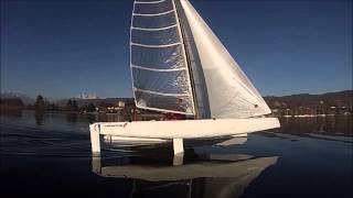 The fastest Sailing Yacht on Earth in 1 knot breeze [upl. by Esertak]