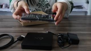 X9 4K Amlogic S905X Android 60 Marshmallow TV Box Unboxing Review [upl. by Nytram]