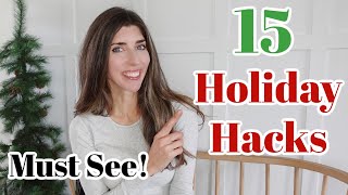 15 Holiday Hacks You Must Try  WOW Christmas Game Changers for Home amp Entertaining [upl. by Aronel381]