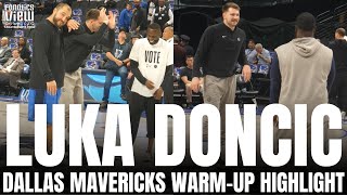 Luka Doncic Buries Half Court Shot Hits The quotGriddyquot amp Forces Dallas Mavs Coaches to Do Push Ups 😂 [upl. by Scheider]