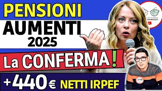 ULTIM’ORA ✅ PENSIONI ➜ 440€ NETTI IN PIù con la RIFORMA FISCALE IRPEF e AUMENTO MINIME INVALIDI 2025 [upl. by Edrick]