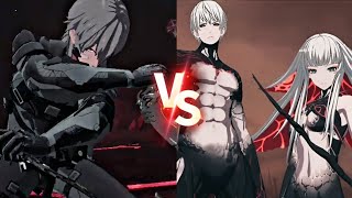 Watanabe Astral VS The Twins NO DAMAGE 『Punishing Gray Raven』 [upl. by Tihor997]