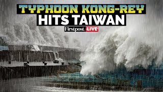 LIVE Taiwan on High Alert as Typhoon Kongrey Makes Landfall One Dead [upl. by Neri]