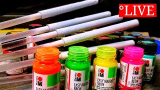 °LIVE Easy Marble Epoxy Pens [upl. by Lawley]