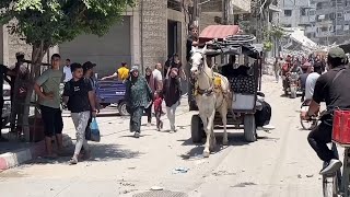 We do not know where to go Palestinians flee Gaza City district after Israeli evacuation order [upl. by Lamond]