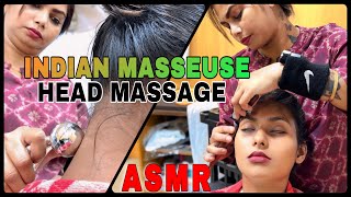 ASMR NECK amp FOREHEAD MASSAGE amp FACE MASSAGE WITH GENTLE TOUCHES  SleepyTreatment By Indian Masseuse [upl. by Melonie]