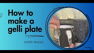 Making a gelli plate [upl. by Phedra]