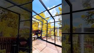 Glass sunroom for all seasonssunroom sunrooms glasshouse sunhouse modernsunroom [upl. by Riada]