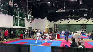 102024  Hollenbeck Tournament  Skyler Sorter Kumite R2 [upl. by Quartana930]