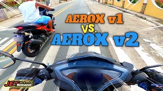 AEROX v2 2023 vs AEROX v1 REVIEW COMPARISON  NAGKARERA KAMI NI BOSS PABLO [upl. by Neliak]