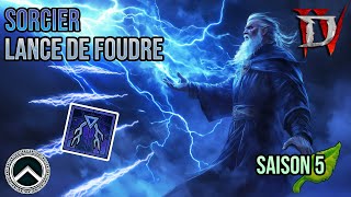 SORCIER  LANCE DE FOUDRE ★ BUILD DIABLO 4 [upl. by Morell]