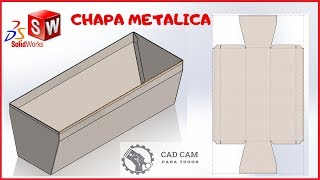 👍CHAPA METALICA EN SOLIDWORKS 2👀 2019 [upl. by Etnud110]