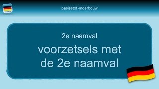 Bijles Duits grammatica 33 voorzetsels 2e naamval [upl. by Anawd]