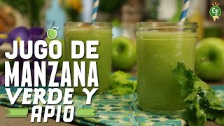 ¿Cómo preparar Jugo de Manzana Verde  Cocina Fresca [upl. by Kalie]