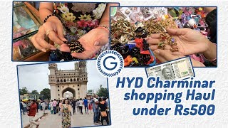 HYDERABAD Street Shopping Things to buy from Charminar  Incredible India [upl. by Murial]