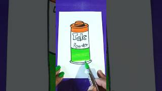 Talc powder dibba indian🇮🇳colours youtubeshorts video flags painting [upl. by Airdnaed]