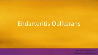 Pronunciation of the words quotEndarteritis Obliteransquot [upl. by Yllitnahc]