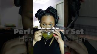 Perfect Roller Set On HEALTHY RELAXED HAIR relaxedhaircare rollerset [upl. by Volotta655]