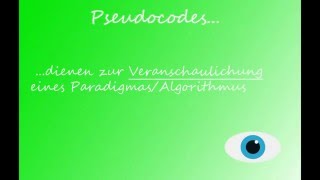 Pseudocode Grundlagen [upl. by Anuahsed]