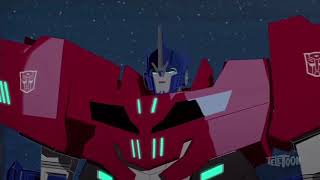 Transformers Robots in Disguise Combiner Force Windblade Checks In And Optimus Prime Returns [upl. by Sion]