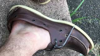 Enjoying My Friend’s Customized Sperry TopSiders Boat Shoes In My Yard [upl. by Ninazan]