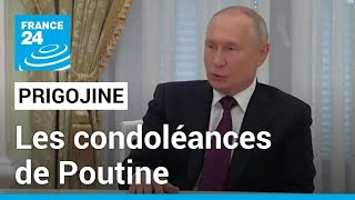 Prigojine  les condoléances de Poutine pour un homme qui a commis quotde graves erreursquot [upl. by Nahsed]