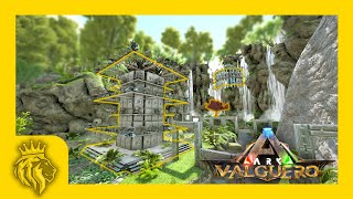 Valguero Blossom Cave FULL PVP BASE DESIGN  10 Man  ARK Survival Evolved [upl. by Jessamyn]