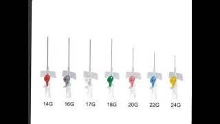 cannula insertion technique cannula sizes and colors [upl. by Verge]