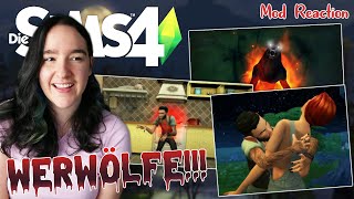 OMG WERWÖLFE bei DIE SIMS 4 🐺🌕 Mod Trailer Reaction Deutsch [upl. by Lamson]