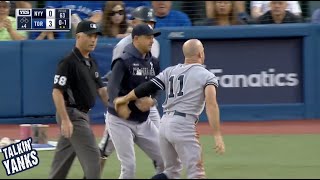 Brett Gardner gets ejected for saying nothing to the umpire a breakdown [upl. by Leahcimluap222]